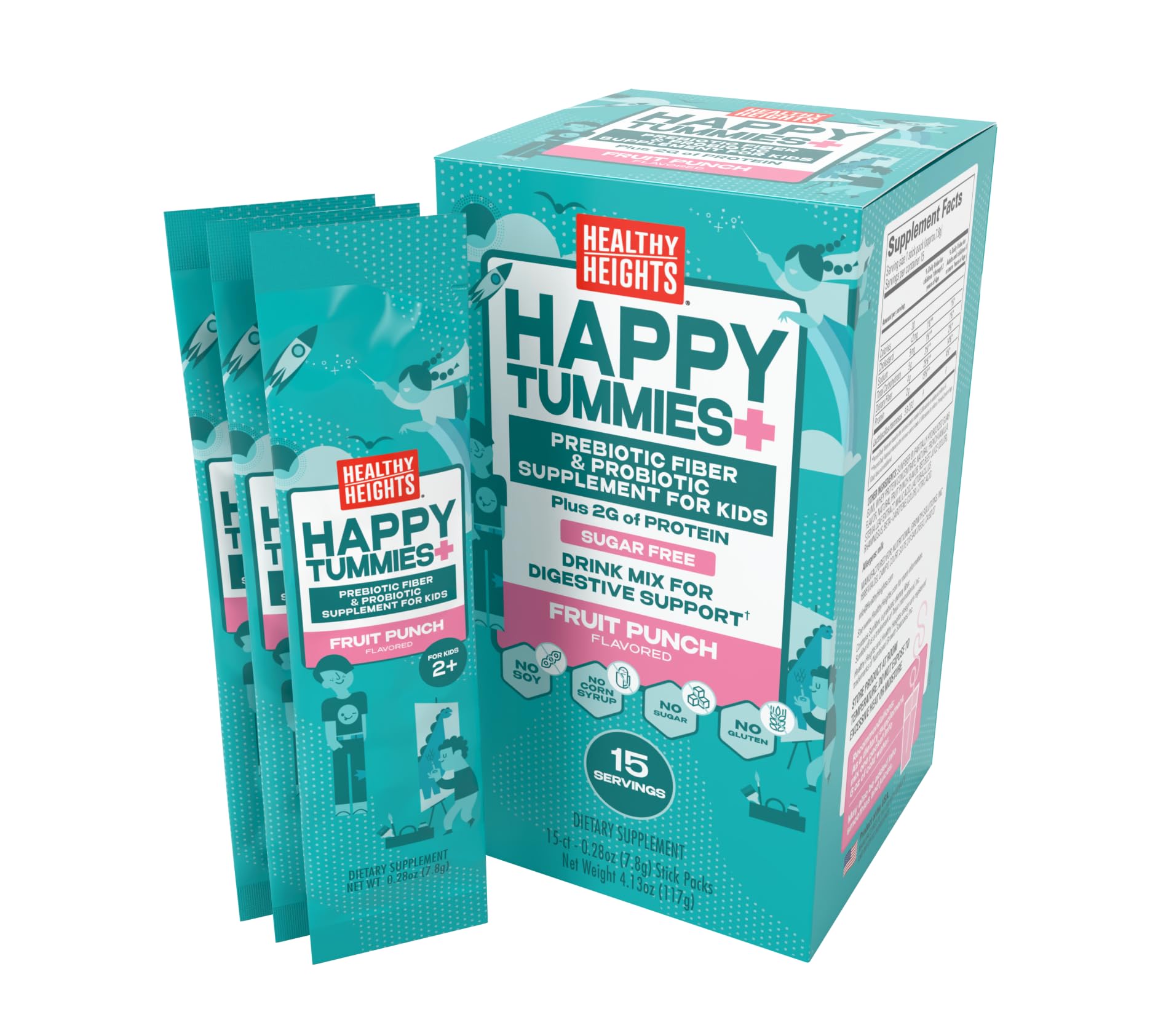 Amazon.com: Healthy Heights Happy Tummies Prebiotic Fiber and