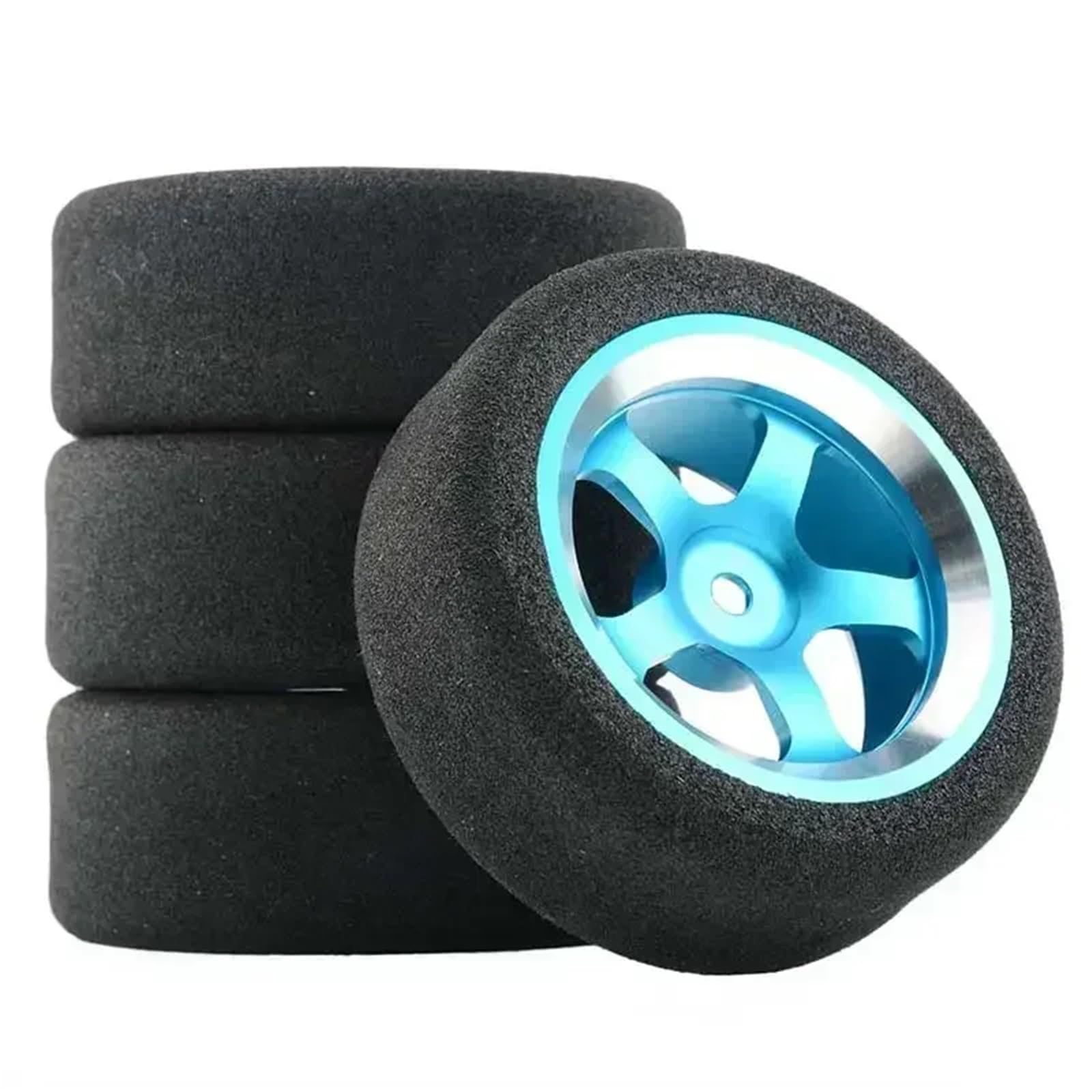 Für HSP Für HPI 1/10 12mm Hex Für Racing Autos Zubehör 4Pcs Set Für Schaum Reifen Felge Auf-straße RC Auto RC Zubehör