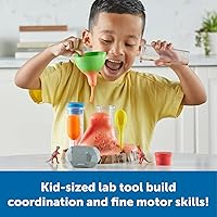 Vista 4 de Learning Resources Fizzy Volcano - 13 Piezas, Edades 4+, Kits de Laboratorio Científico para Preescolar, Experimentos de Juguetes STEM para Niños