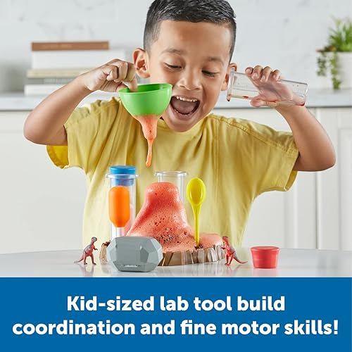 Miniatura 4 de Learning Resources Kit de ciencia de volcán efervescente - 13 piezas, a partir de 4 años, juguetes STEM preescolares para niños, experimentos