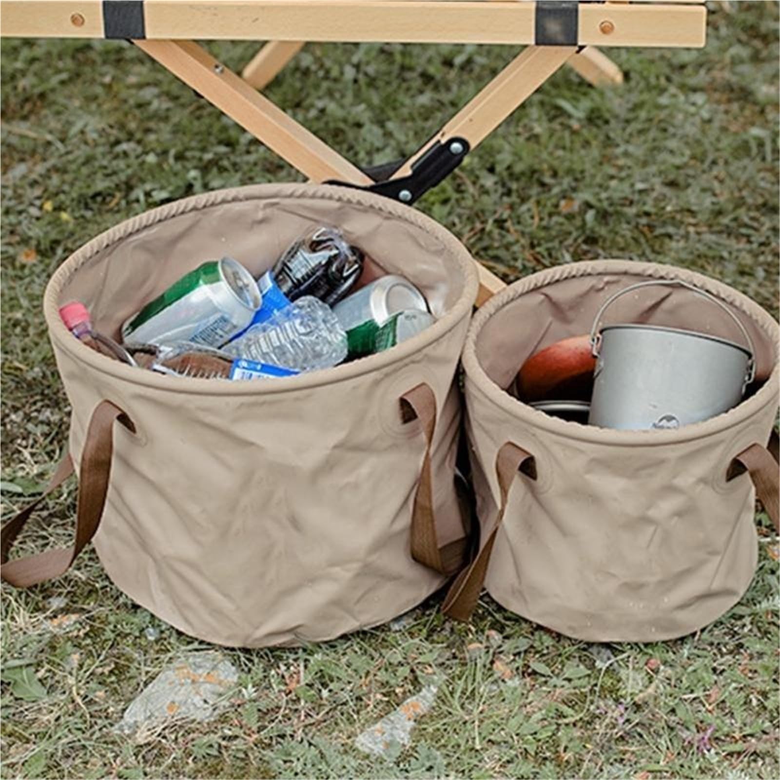 Camping-Klappeimer, rund, auslaufsicher, 10/20 l