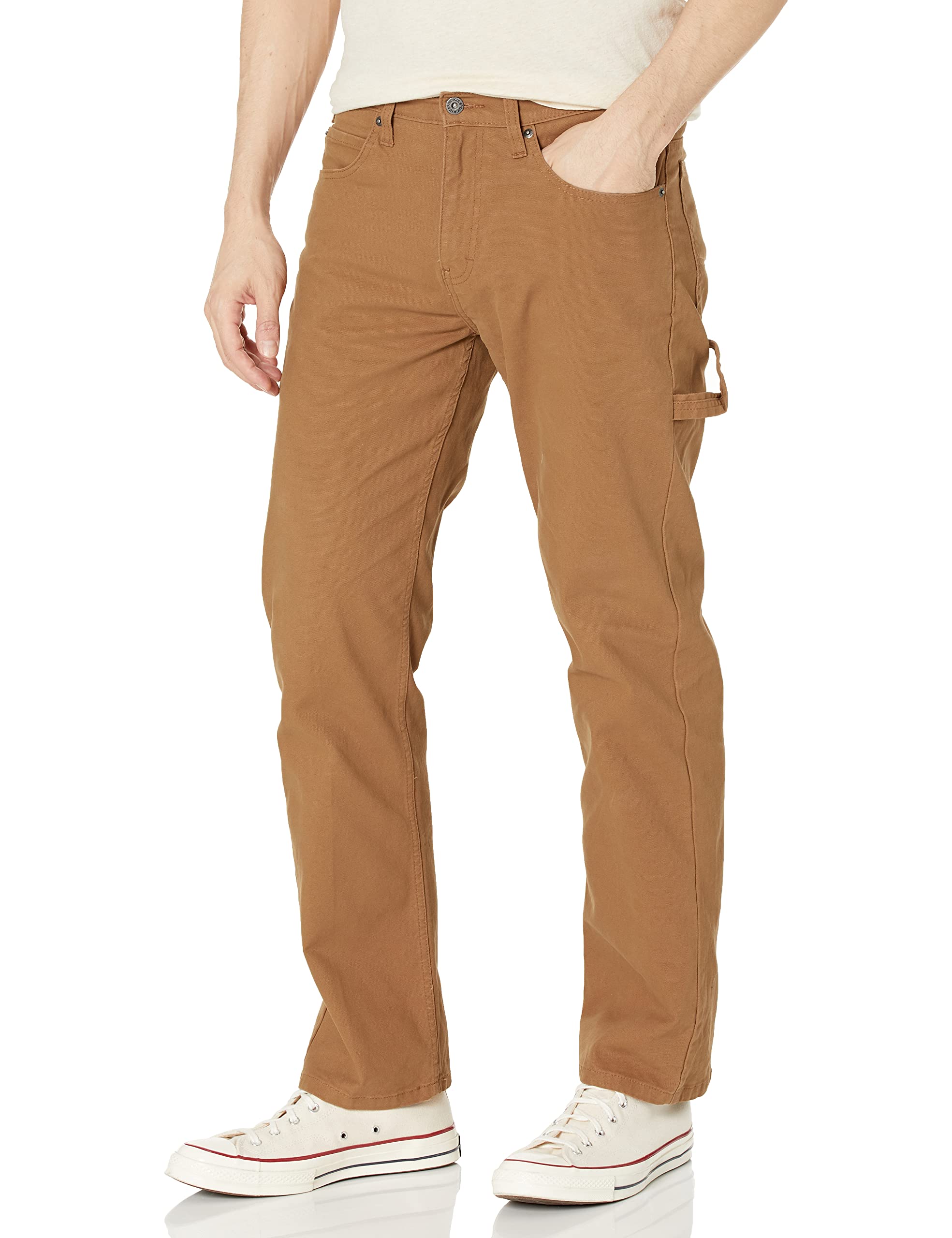 Dickies Men's Brown Duck Flex Carpenter Pant, Rinsed 40W X 30L