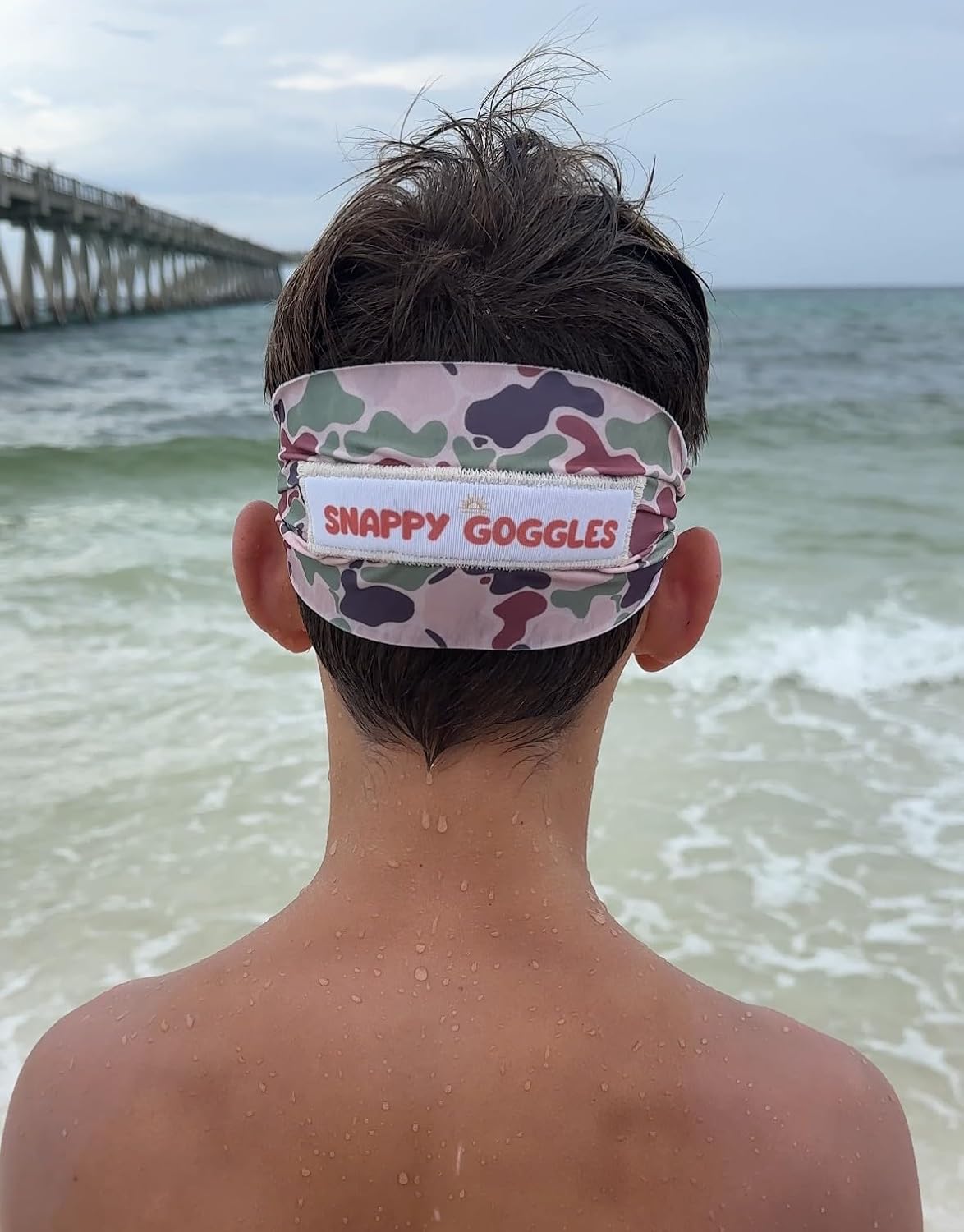 Kids Swim Goggles Ages 3+ | Floatable, Tangle-Free Fabric Band, Anti-Fog Lenses for Swim Lessons, Beach, Pool Fun-Clear Lens