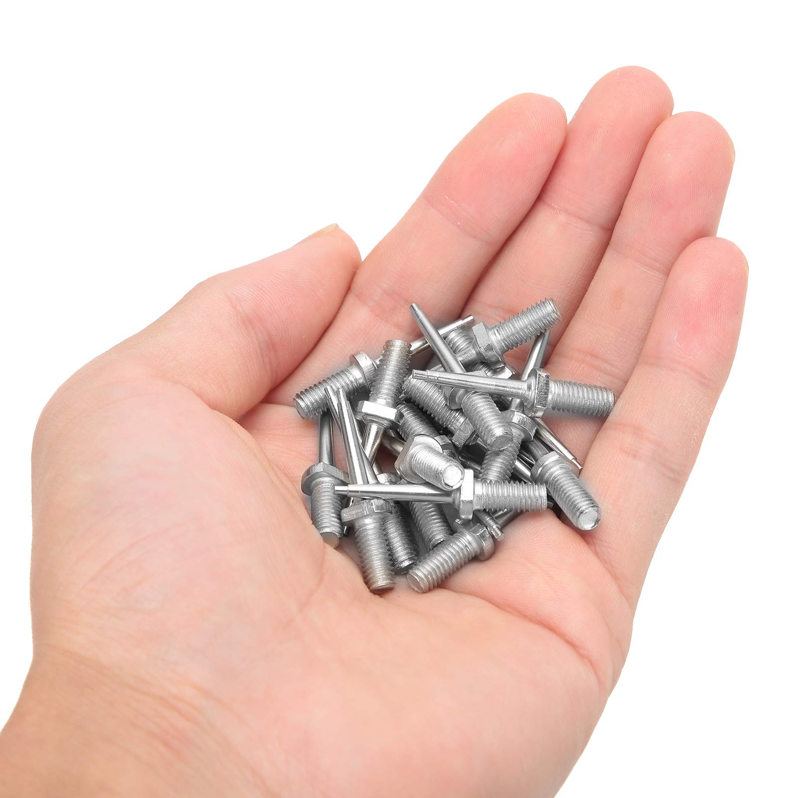 Voluxe Pin di Ricambio per pinze per Marchi Auricolari Animali, Perno per Marchio Auricolare per Bestiame, Perno per suini bovini Ovini per bovini(Stainless Steel Ear Tag Needle)