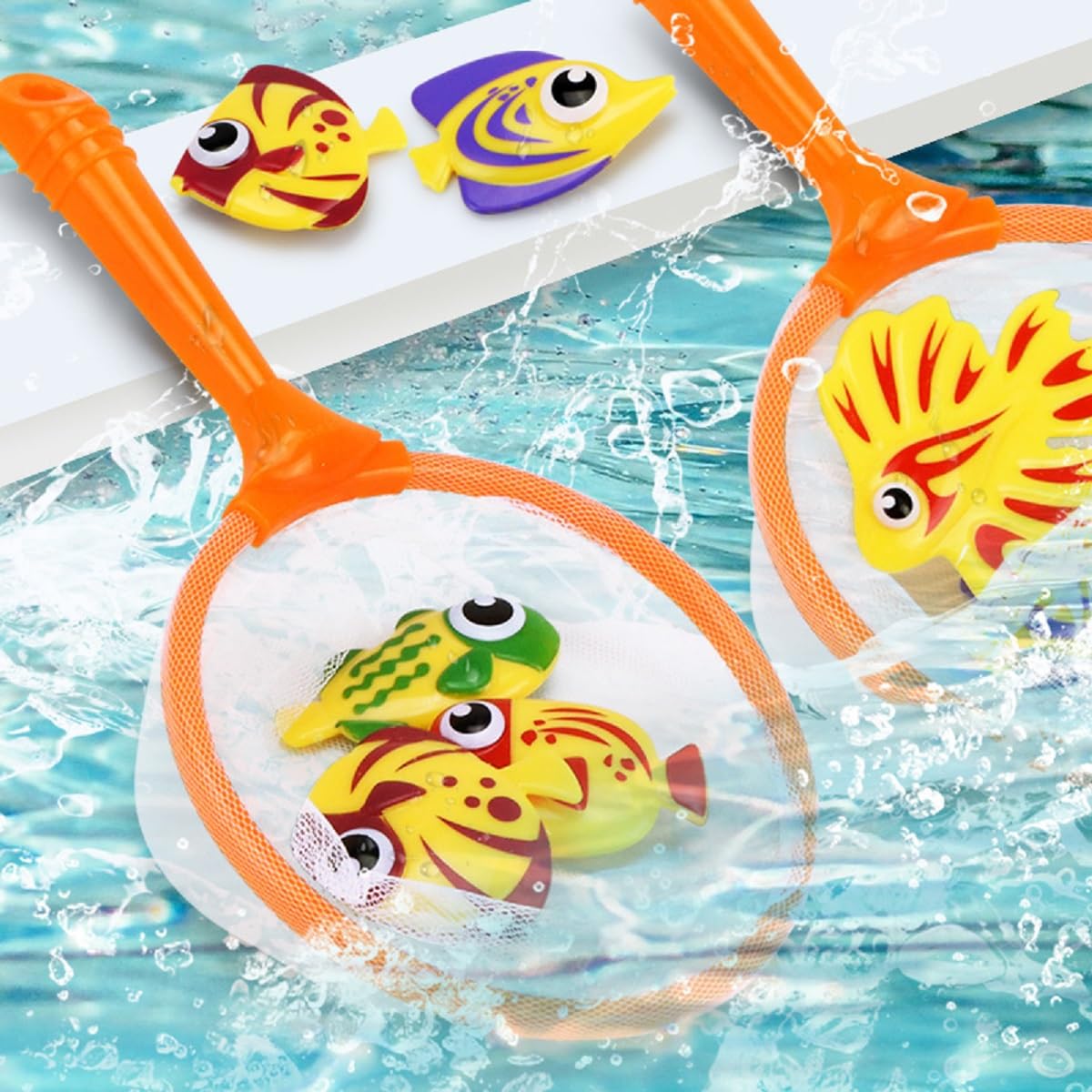 TOYANDONA 1 juego de juguetes de bañera de baño de aterrizaje infantil para juego de niños pequeños de dibujos animados bañera con agua de pesca y peces divertida red infantil Scoop TOYANDONA 1 juego de juguetes de bañera de baño de aterrizaje infantil para juego de niños pequeños de dibujos animados bañera con agua de pesca y peces divertida red infantil Scoop