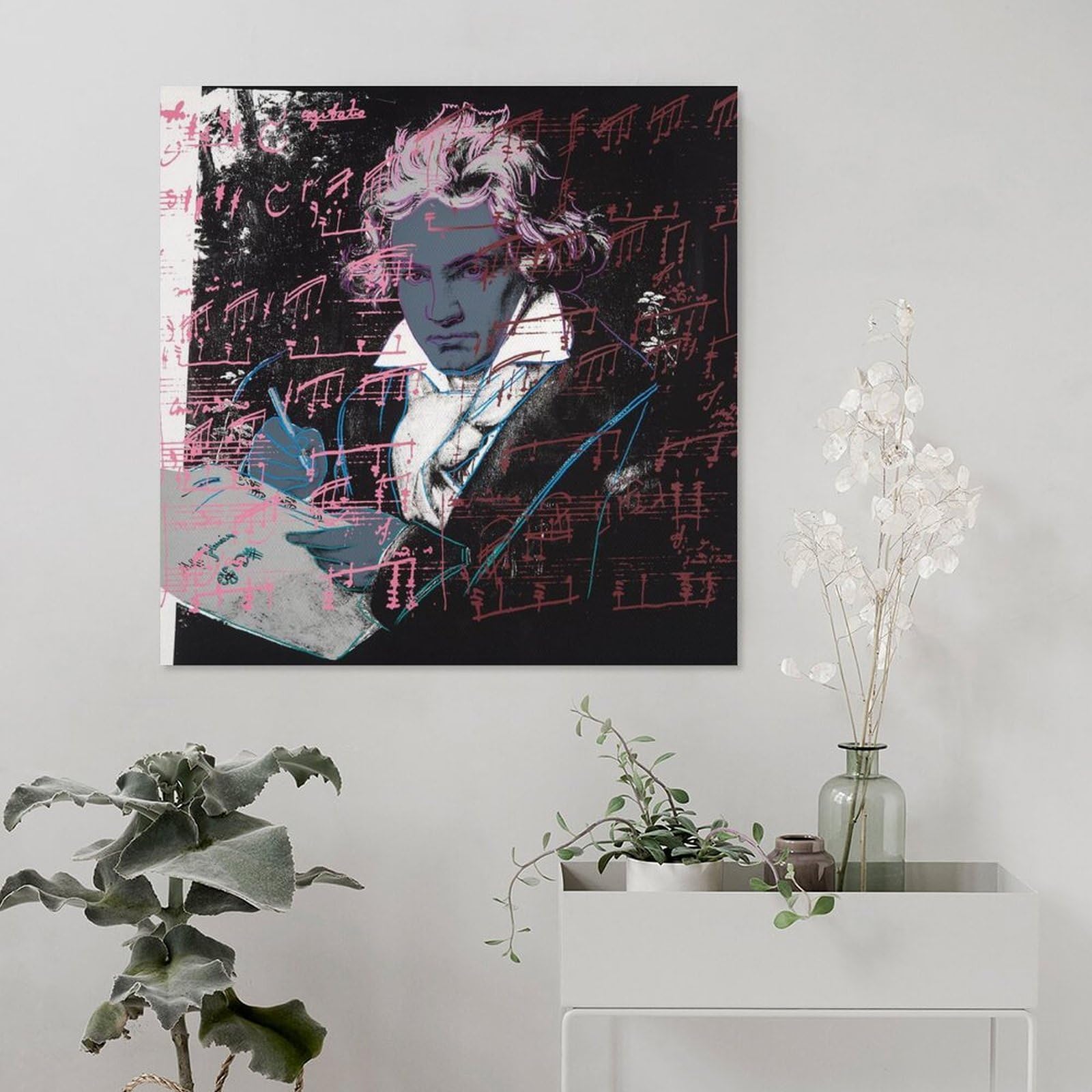 Amazon.co.jp: 画家 芸術家アンディ・ウォーホル ウシ版画3 