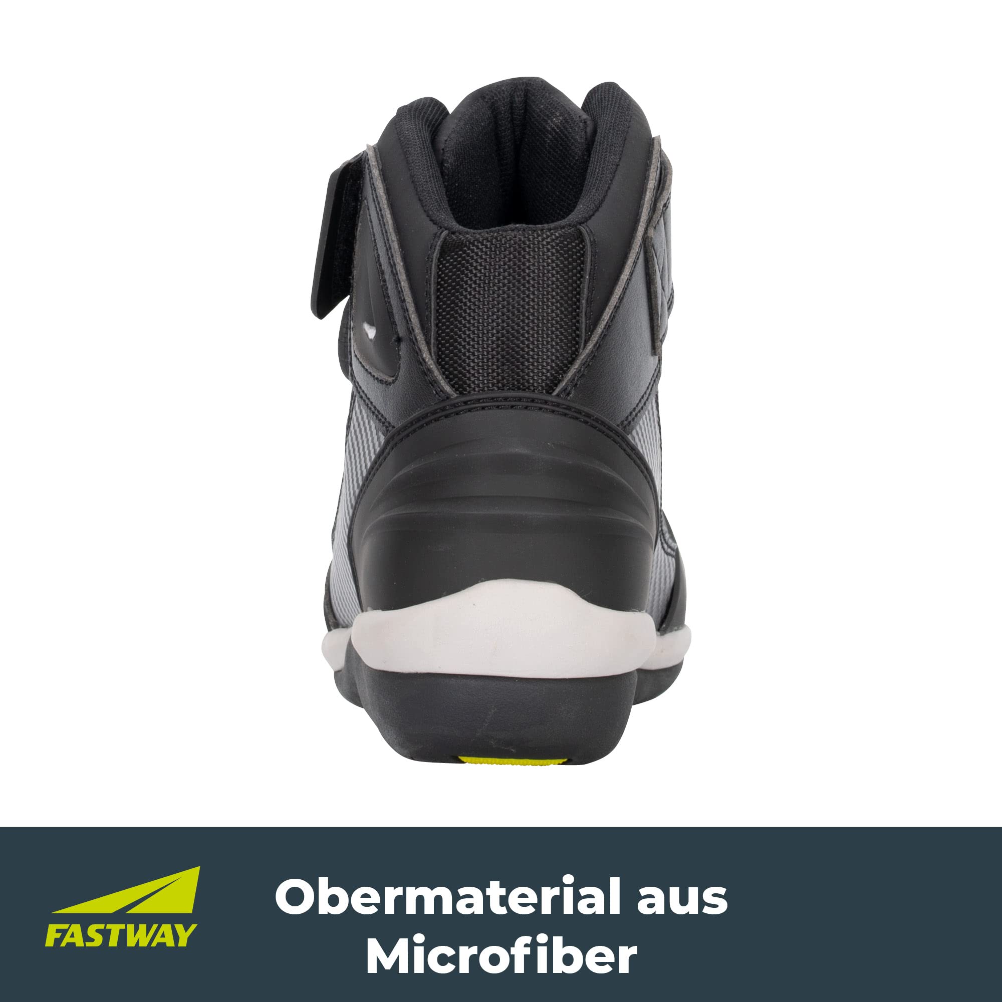 FAST WAY City 1 Motorrad Schuhe Herren & Damen, CE Zertifizierte Motorradschuhe, Motorradstiefel mit Schnürrad, Motorrad Stiefel mit TPU Schleifkante & Schalthebelverstärkung