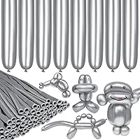 Vista 10 de 260 globos blancos largos para animales de globo, 100 globos giratorios para guirnalda de globos, animales, modelado, cumpleaños, boda, decoración