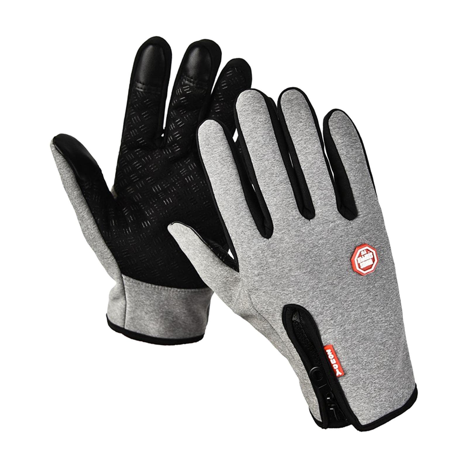Guanti da Skateboard con Protezione da Impatto e Polsiere Regolabili, Nero, M
