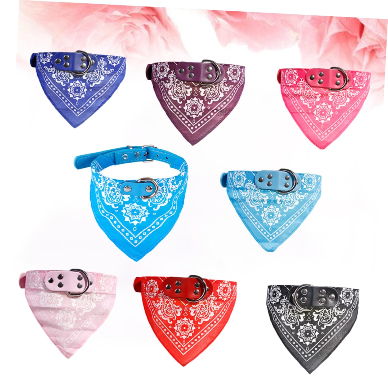 FRCOLOR Baberos para Perros, Perros pequeños y Cachorros, Cuello de Peto, pañuelo, Pinzas para Toallas, pañuelos Triangulares para Perros, Perros y Perros