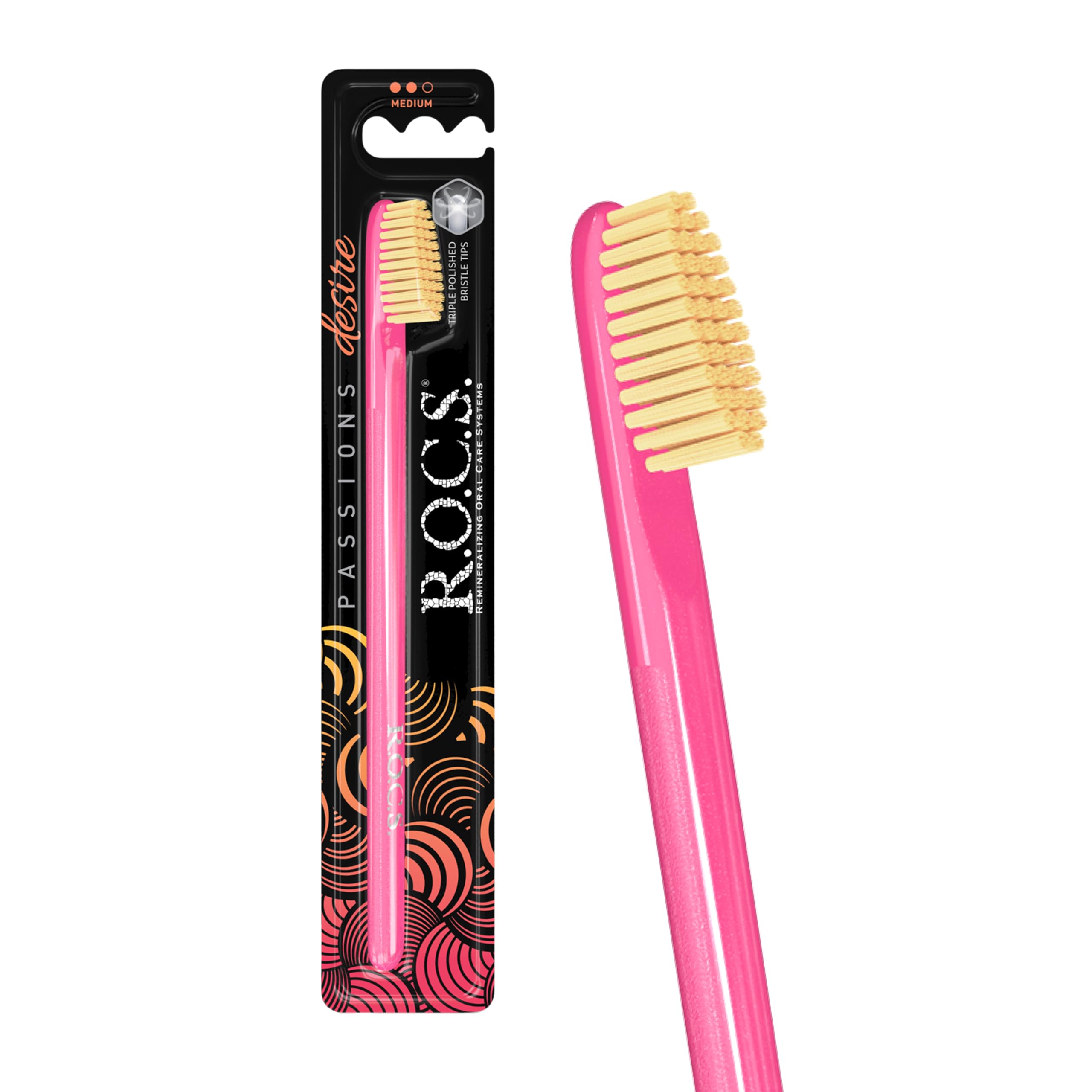 R.O.C.S.Passions Toothbrush - Smart Brushing System -Developed in Cooperation with Dentists- Smart toothbrushing- bristles