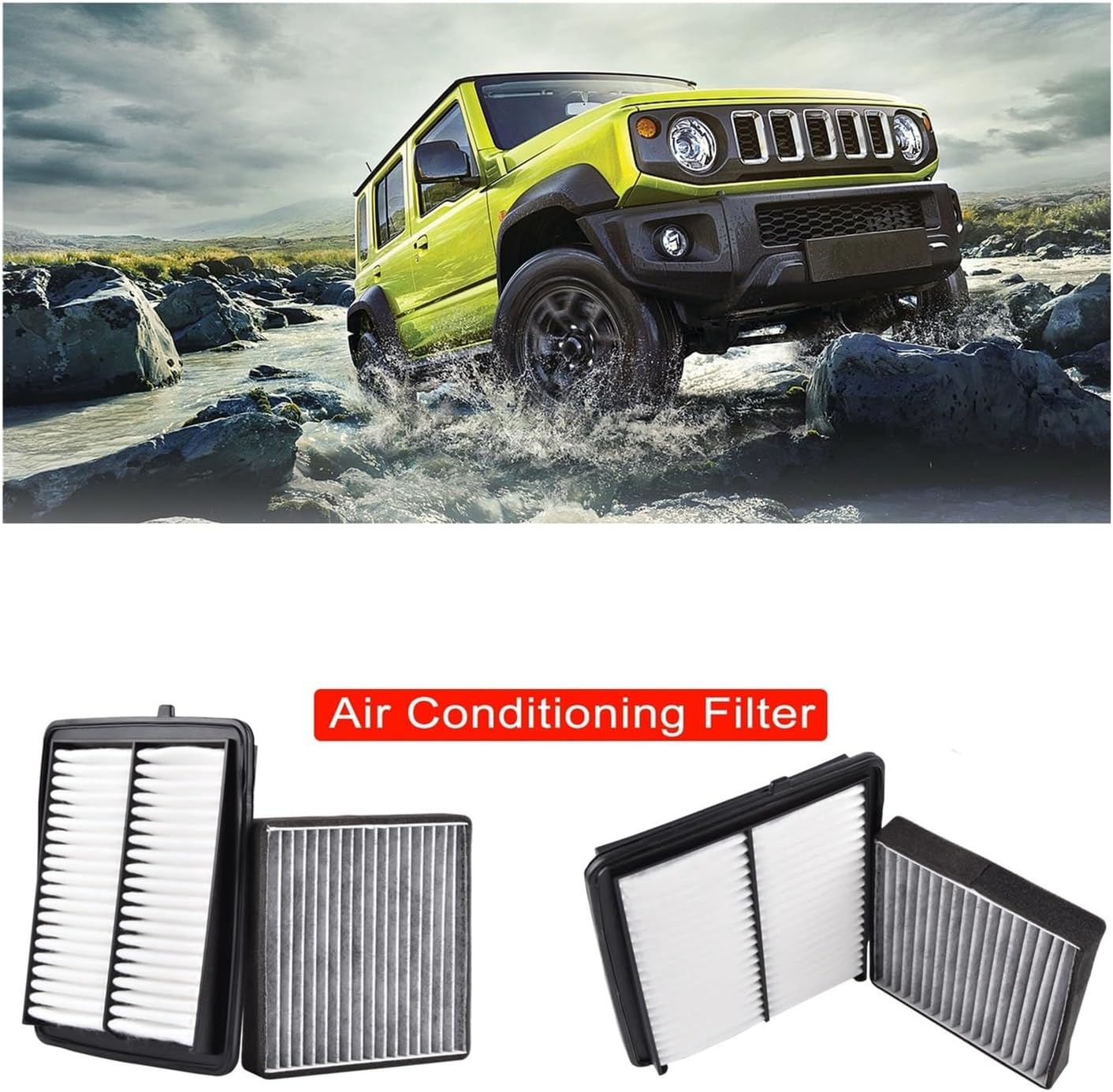 Compatible with Suzuki Jimny JB64 JB74 2019-2021 Car Air Filter Air Conditioning Filter Particles(Air Filter)