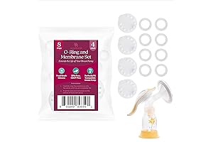 Medela Manual Breast Pump Harmony Replacement Parts - 8 O-Rings & 4 Pump Membranes
