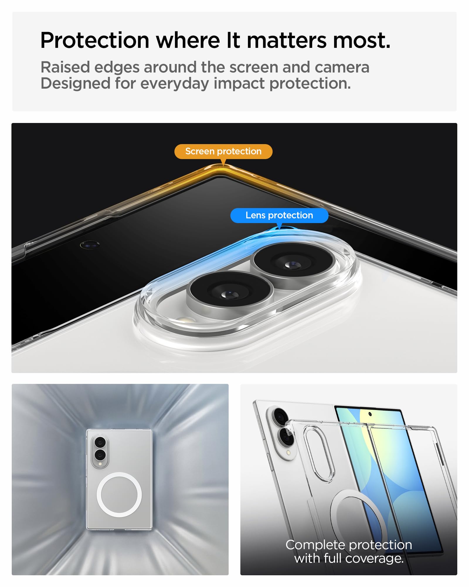 Spigen Air Skin MagFit Case for Samsung Galaxy Z Fold 8, Clear White — Amazon image 6