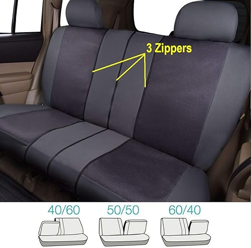 Miniatura 6 de Flying Banner Juego completo de fundas de asiento de automóvil, ajuste universal, para la mayoría de automóviles, camiones, SUV y camionetas,