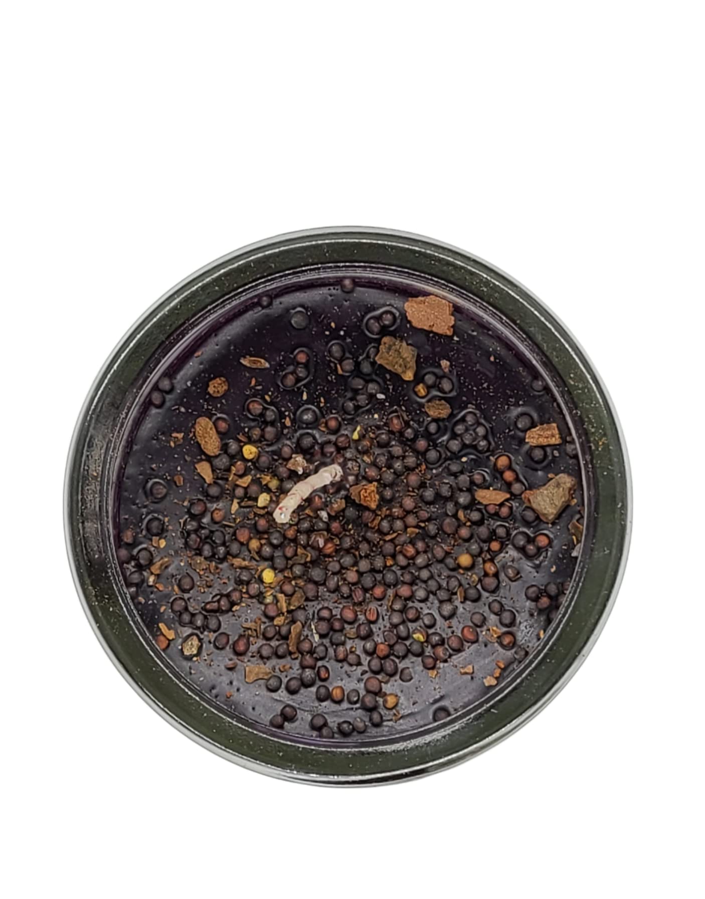 Retira Trabajo Negro Fixed Candle 7 Day Glass Candle Purple Modern Religious