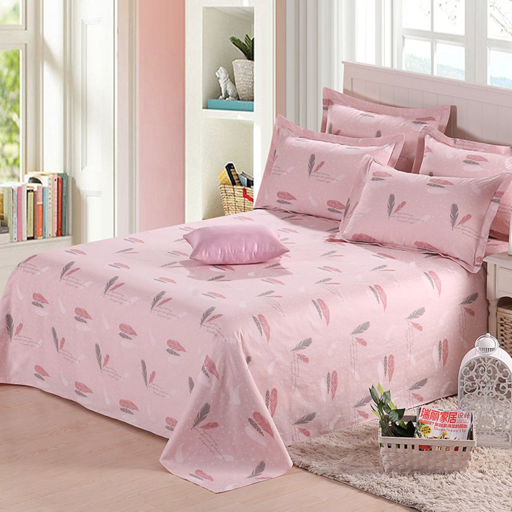 Draps en coton supérieur imprimé 180x230cm toucher doux
