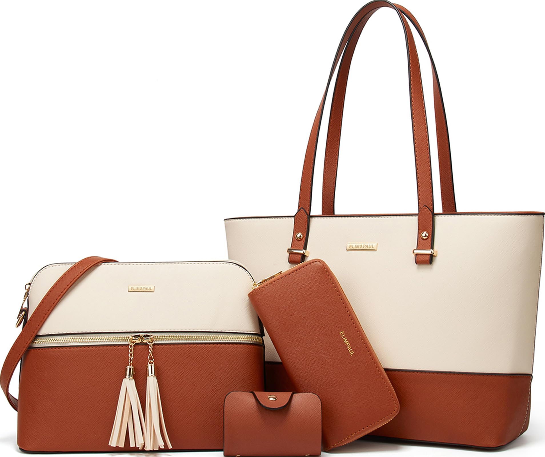 Women Fashion Handbags Tote Bag Shoulder Bags Top Handle Satchel Purse Set