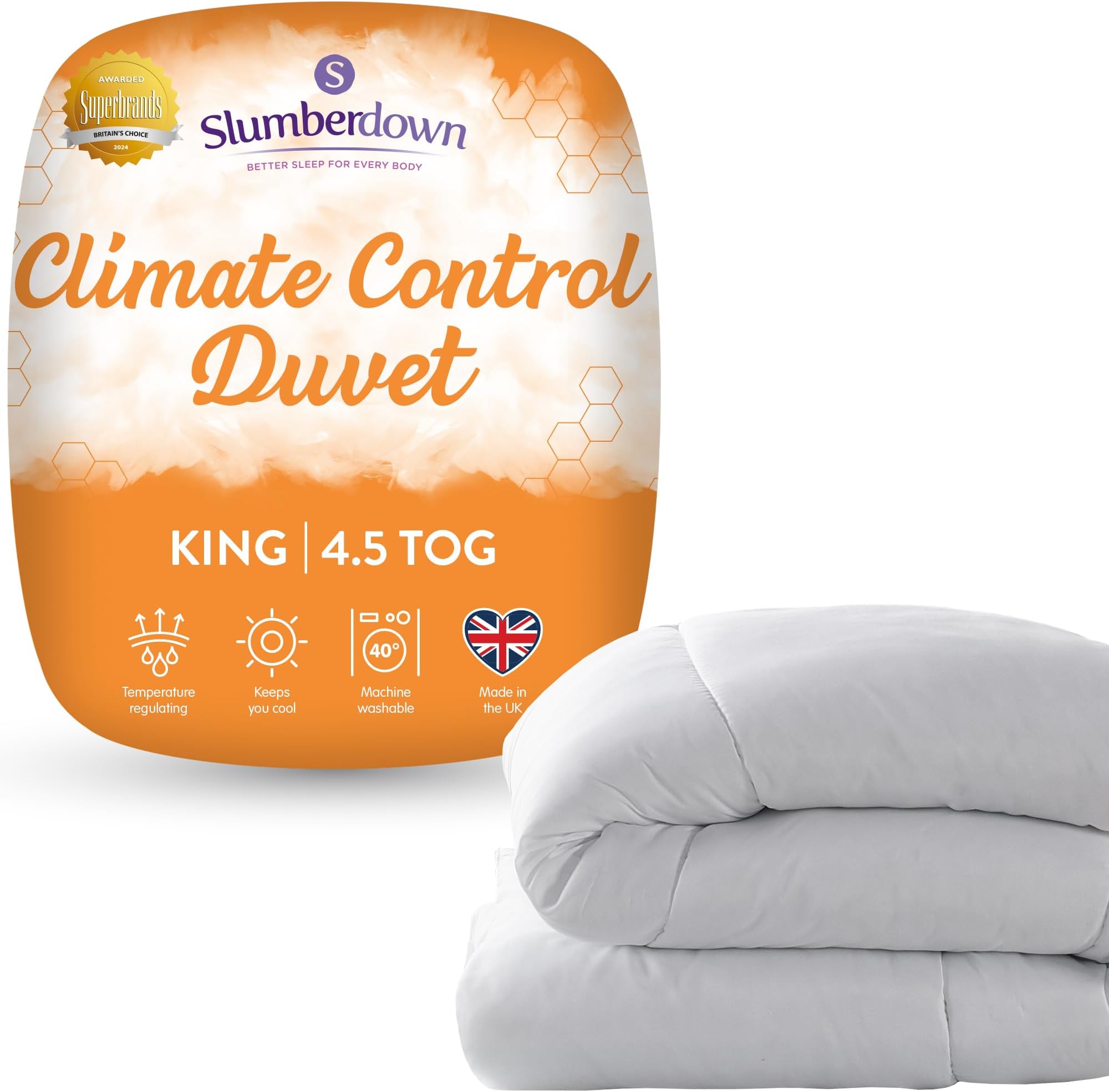 Aisbo Summer King Size Duvet 4.5 Tog Soft Lightweight 4.5tog Duvet