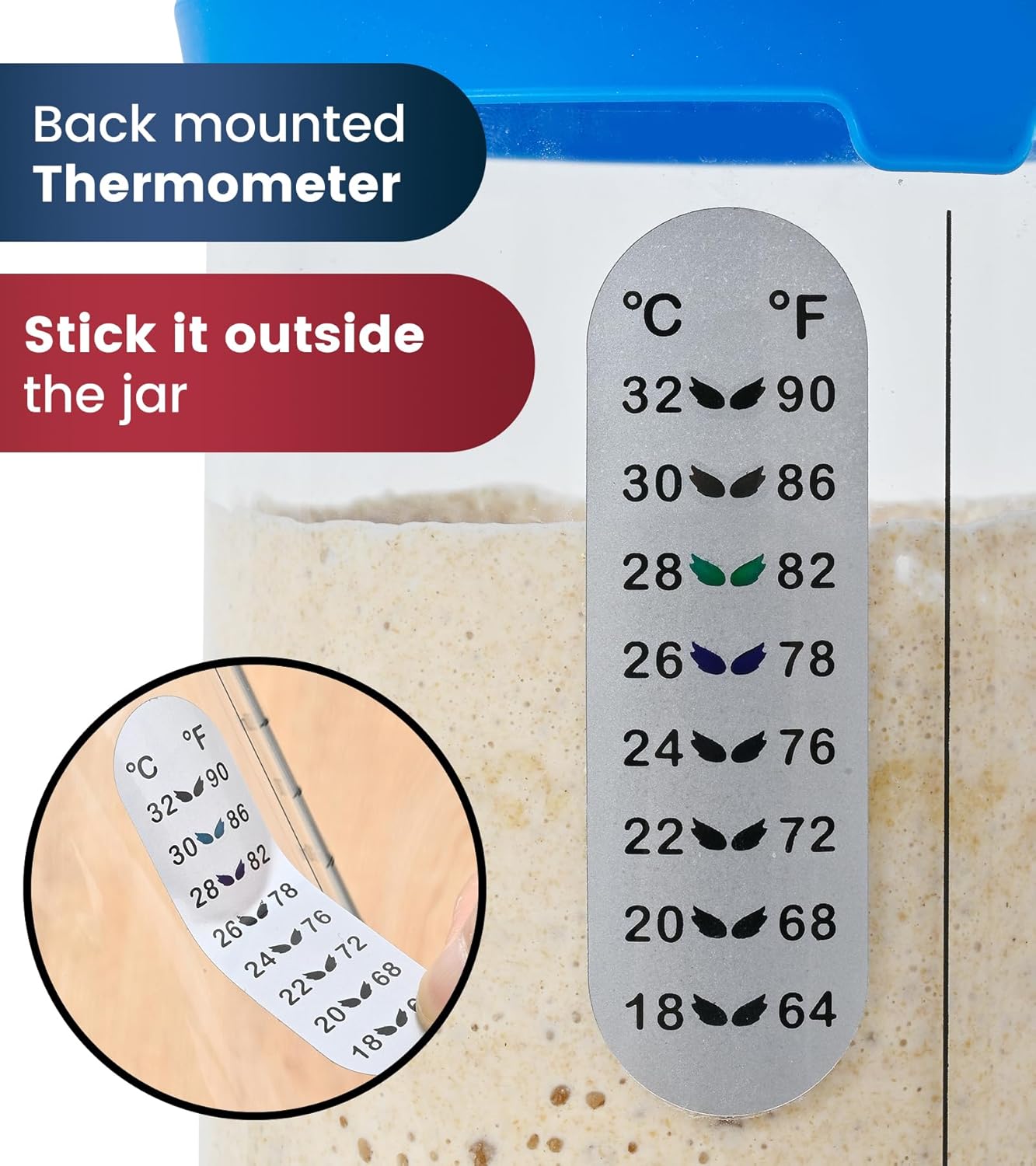 Sourdough Starter Jar,Sourdough Starter Kit – 2 Pack 34oz Organic Sour Dough Glass Jars Wide Mouth,Fermenters Tool For Home Bakers,Bread Baking Supplies,Large Glass Container With Lid - Image 7
