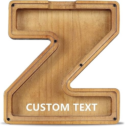 Alcancía personalizada, caja de dinero para niños, preciosas letras iniciales del alfabeto, alcancías para niños y niñas, caja de dinero