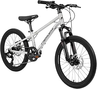 FabricBike Terra - Bicicleta de montanha de alumínio de 20 polegadas para crianças dos 6, 7 e 8 anos, bicicleta MTB, travão de disco, câmbio de 7 velocidades, suspensão dianteira.