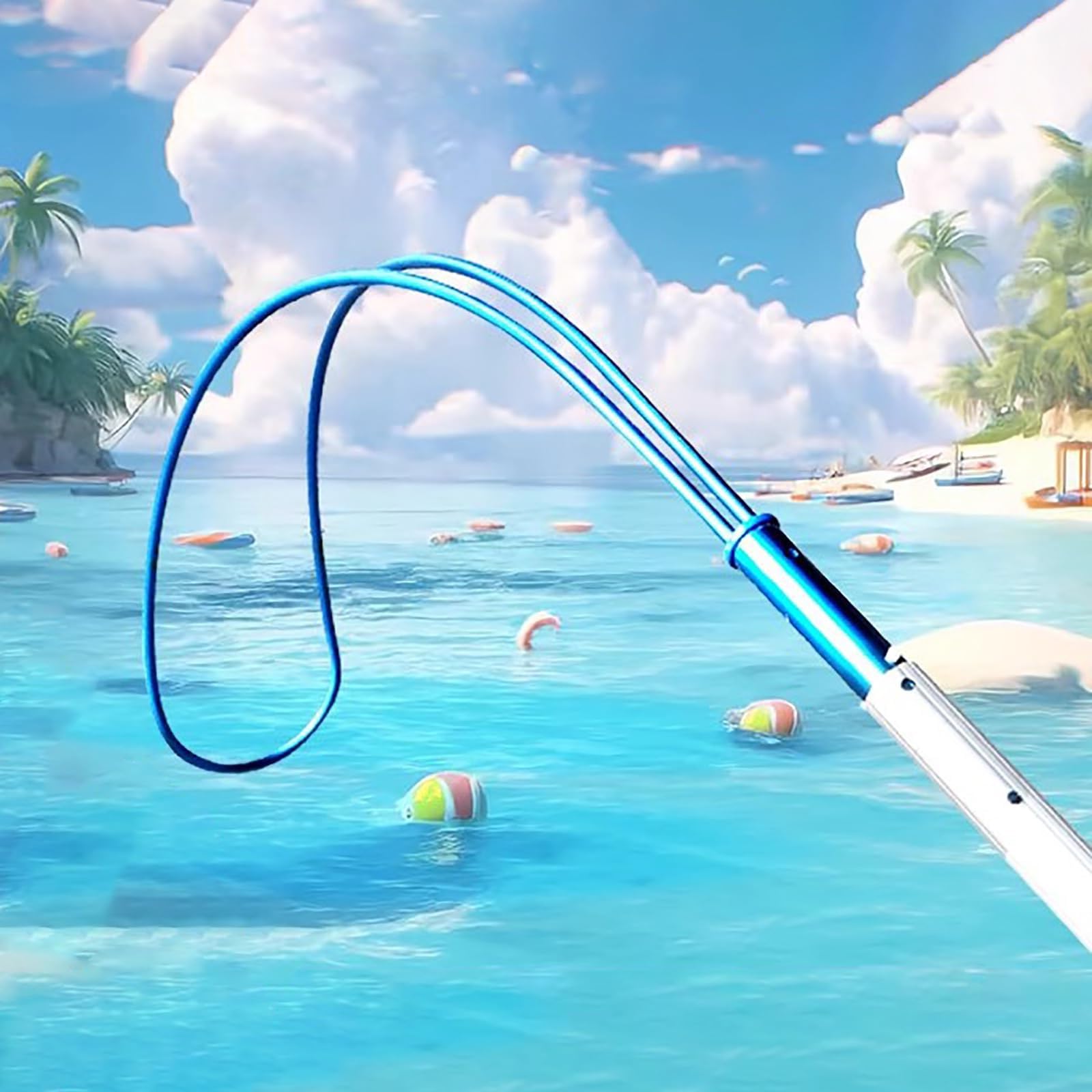 Jkjzsalj Rescue Pool Pole,Telescopic Swimming Pool Rescue Pole With Hook-10/13/23 Ft Lifesaving Aluminum Safety Hook For Emergency Rescue Of Struggling Swimmers