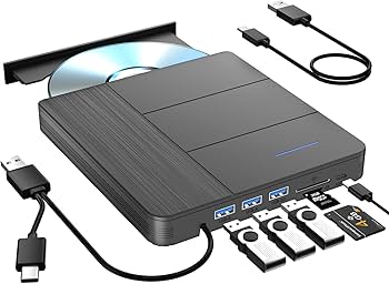 Amazon.co.jp: IQUQIXL 7-IN1 外付け ブルーレイドライブ DVD/BD/CD