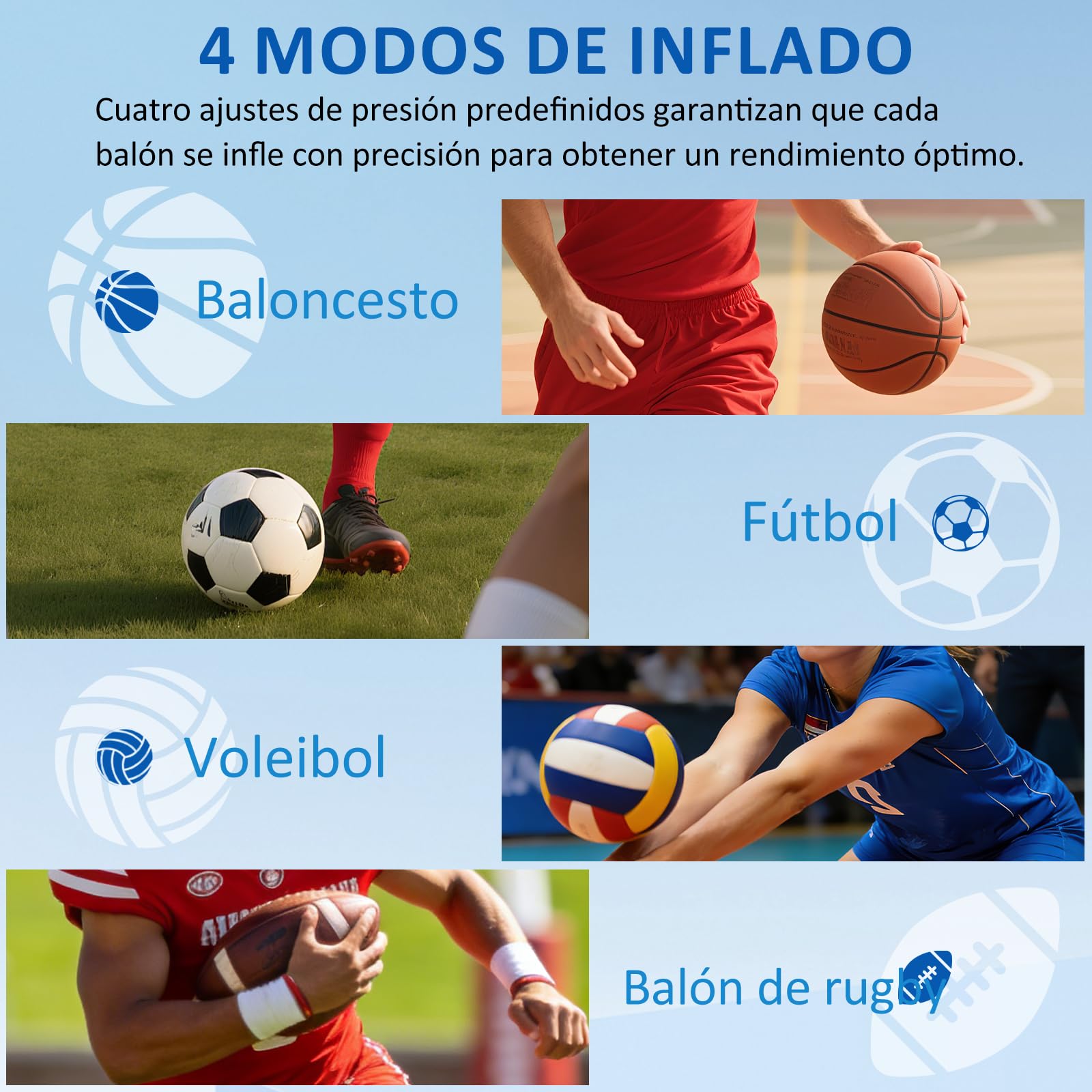 kissleaf Pompe à Ballon électrique Intelligente, Portable, gonflage Rapide de la Balle avec manomètre précis et écran LCD numérique pour Football, Basketball, Volley-Ball(2 Aiguilles et 1 buse)