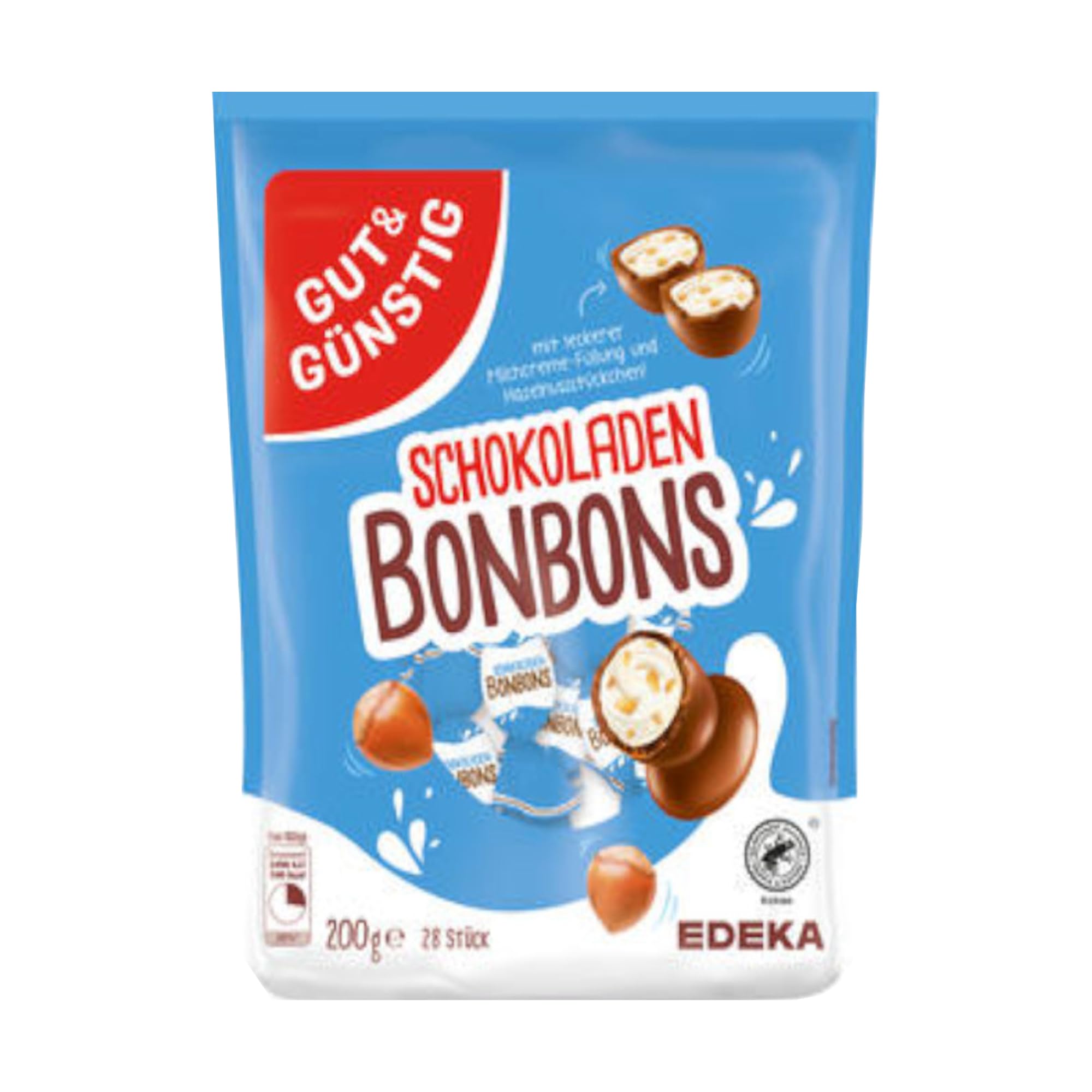 usy Bundle für Gut & Günstig Schokoladen Bonbons VPE (18x200g Packung) + usy Block