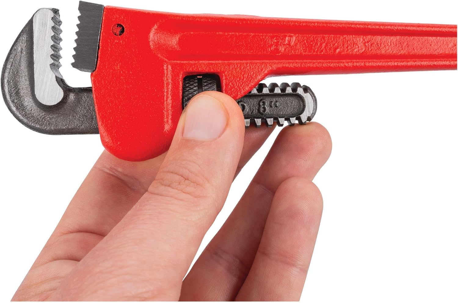 Performance Tool W1133-8B Heavy-Duty Adjustable Straight Pipe Wrench, 8-inch
