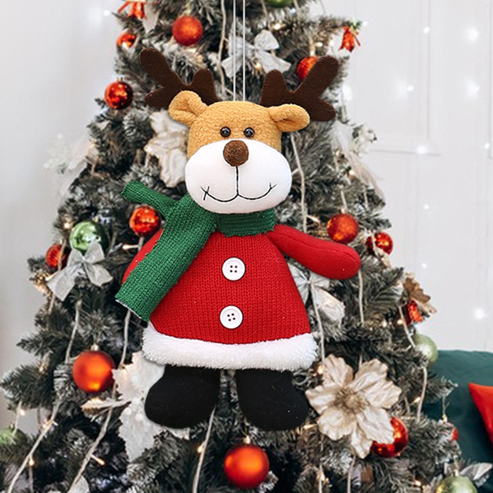 Lot De 10 Décorations De Noël En Tissu Pour Sapin - Fait Main - Décoration