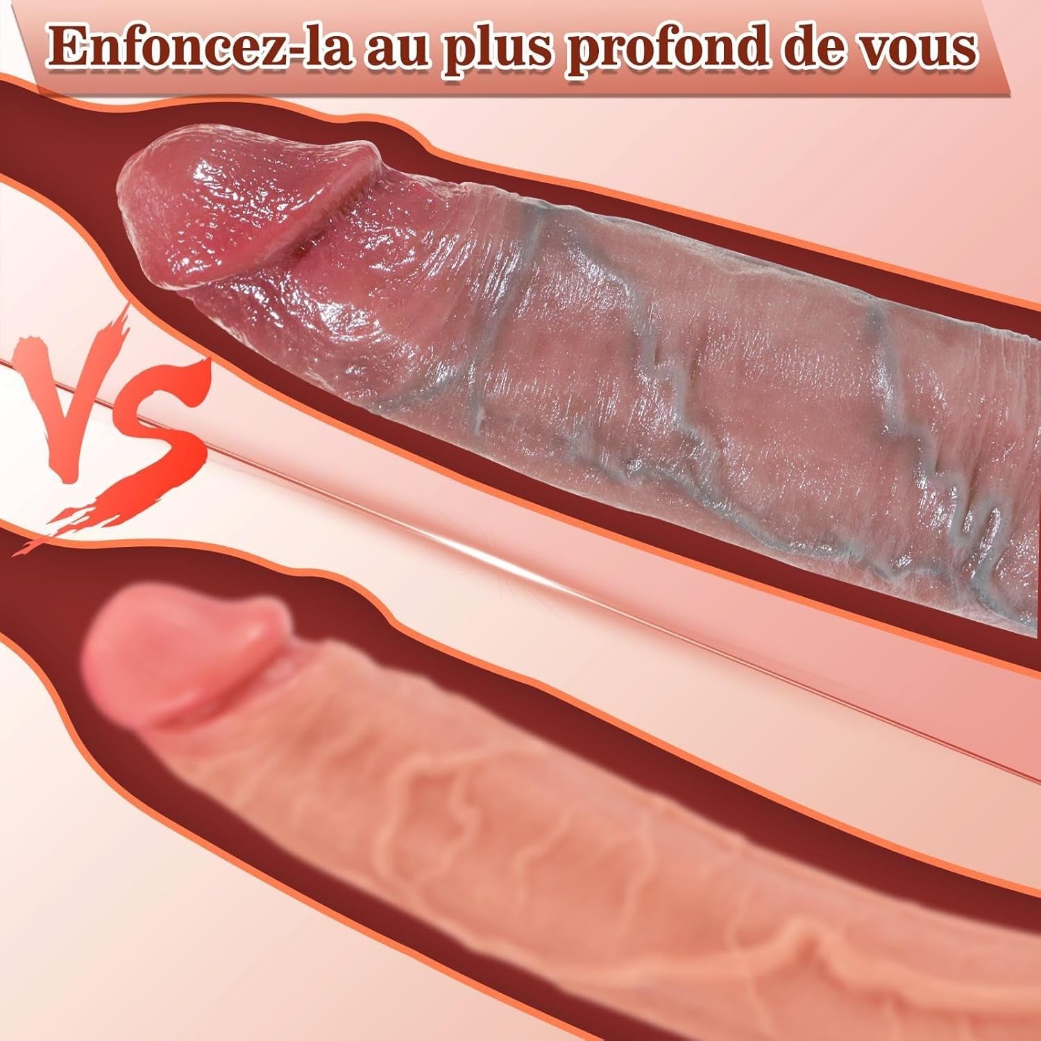 Godemichets Sex Toýs Femme Homme Vibromasseur - Gode Vibro-masseur va et vient xxl Réaliste Large, Sextoys Couple Plug Anal Débutante avec Vibration Poussée Chaleur, Sextoy God Dildo Anale Godemichés