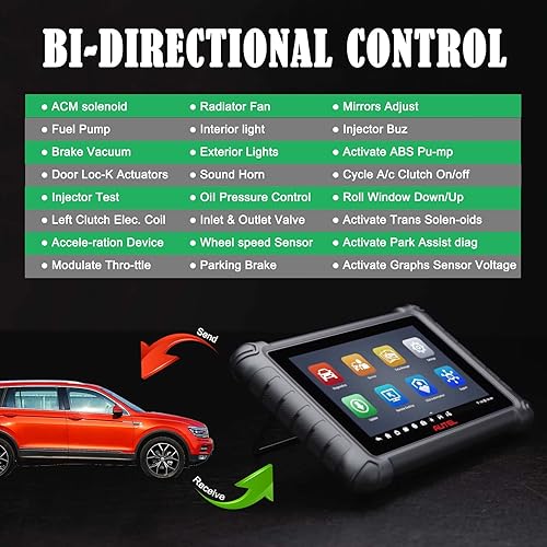 Miniatura 6 de Herramienta de escaneo Autel MX900 MK900 OBD2 para todo el sistema, igual que MK900BT, actualizada de MK808S MK808BT MX808 MX808S MK808Z,