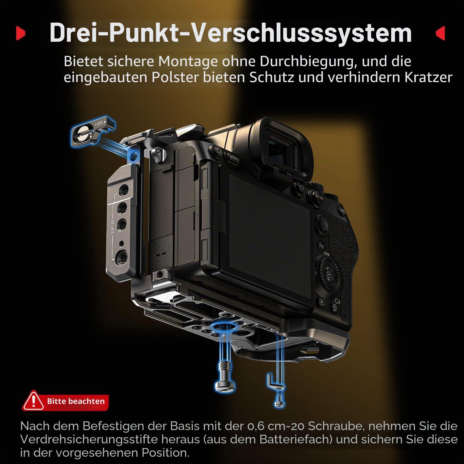 SMALLRIG A7 V / A7R V / A7 IV Cage Kit, with Obergriff/Seitengriff - 6026