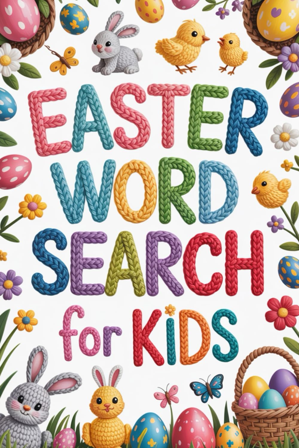 Easter Gifts for Kids | Word Search: A Fun Book with 100 Puzzles and Answers | A Challenging Springtime Activity for Boys and Girls