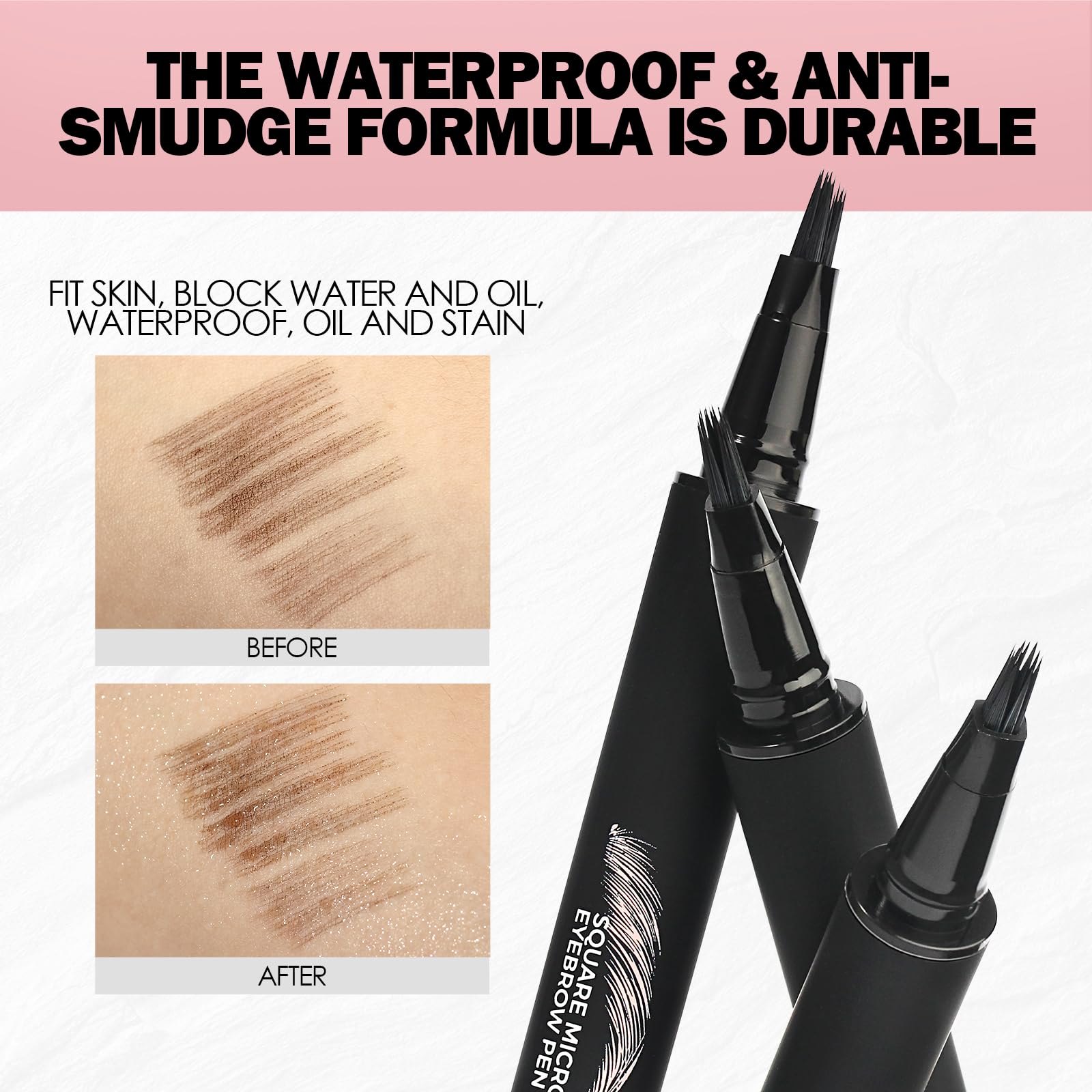 Anglicolor Matita Sopracciglia,Punta precisa a pennello,Per Sopracciglia Folte e Colorate,No Transfer,Dura tutto il giorno,Infaillible Faux Brow,Vegan & Cruelty-Free,0.6 ml (0I CARAMEL BLONDE)