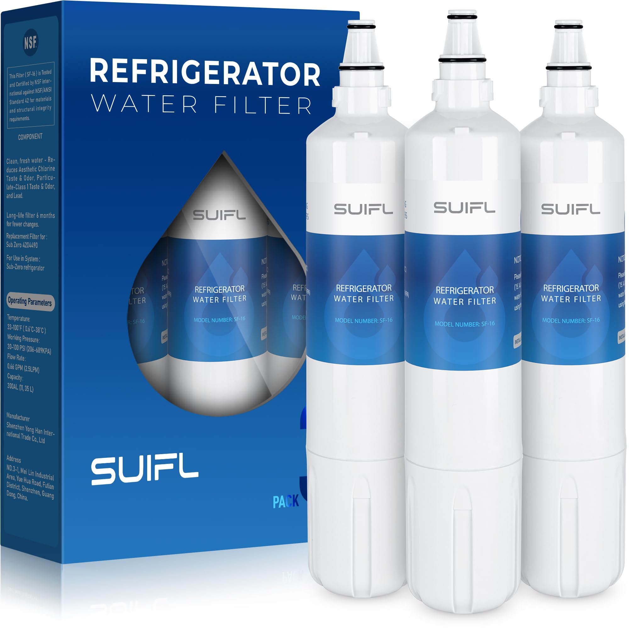 Filtro de repuesto F-1000 para el agua de tu cocina, compatible con el sistema HWT-F1000S