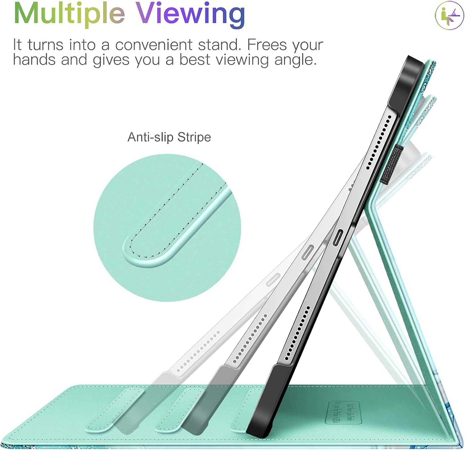 Fintie Case for iPad Air 4 10.9 Inch 2020 with Pencil Holder, Multi-Angle Viewing Cover [Supports Pencil 2nd Gen Charging] with Pocket, Auto Sleep/Wake for iPad Air 4th Generation, Emerald Marble : Electronics