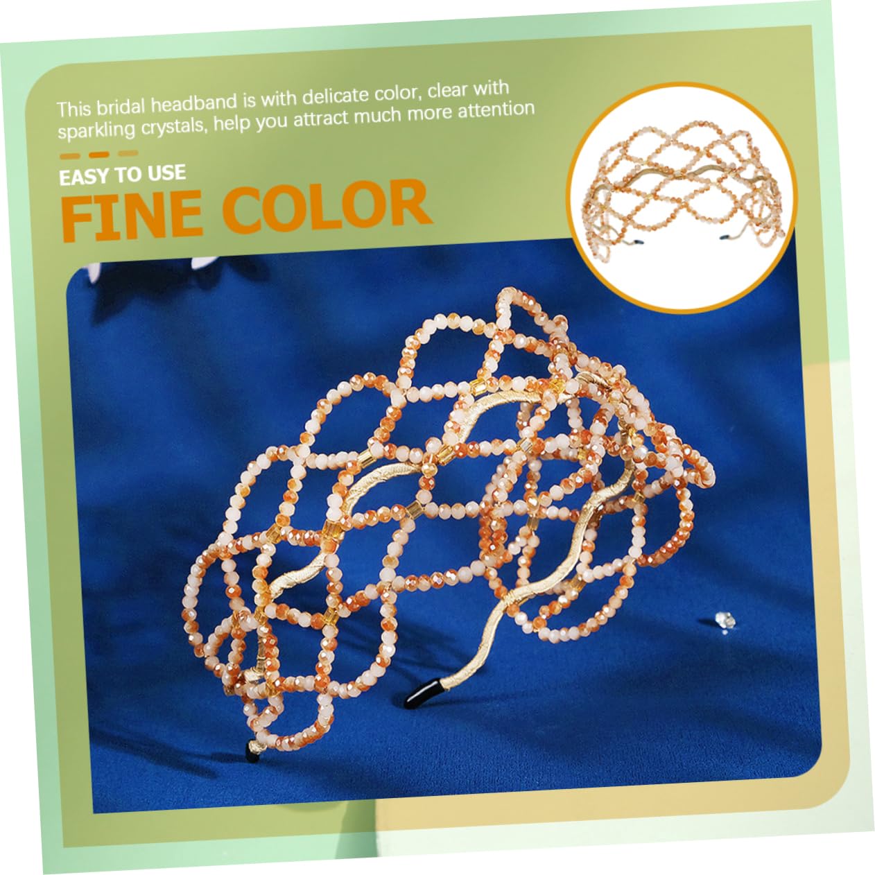 FRCOLOR 4 Pezzi Fascia Di Cristallo Gemme Per Per Le Donne Fascia Per La Ragazza Accessori Per Da Sposa Delle Donne Fasce Per La Testa Fasce Di Perle Copricapo Da Sposa