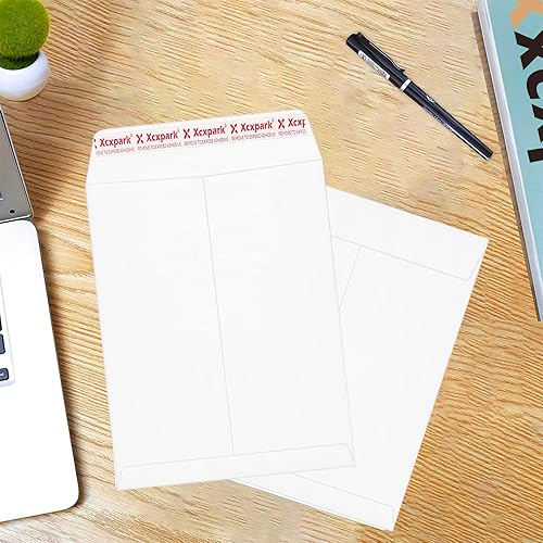 Miniatura 21 de 120 sobres de seguridad para catálogo de 6 x 9 pulgadas, sobres autoadhesivos imprimibles, sobres marrones antidesgarros, para tarjetas