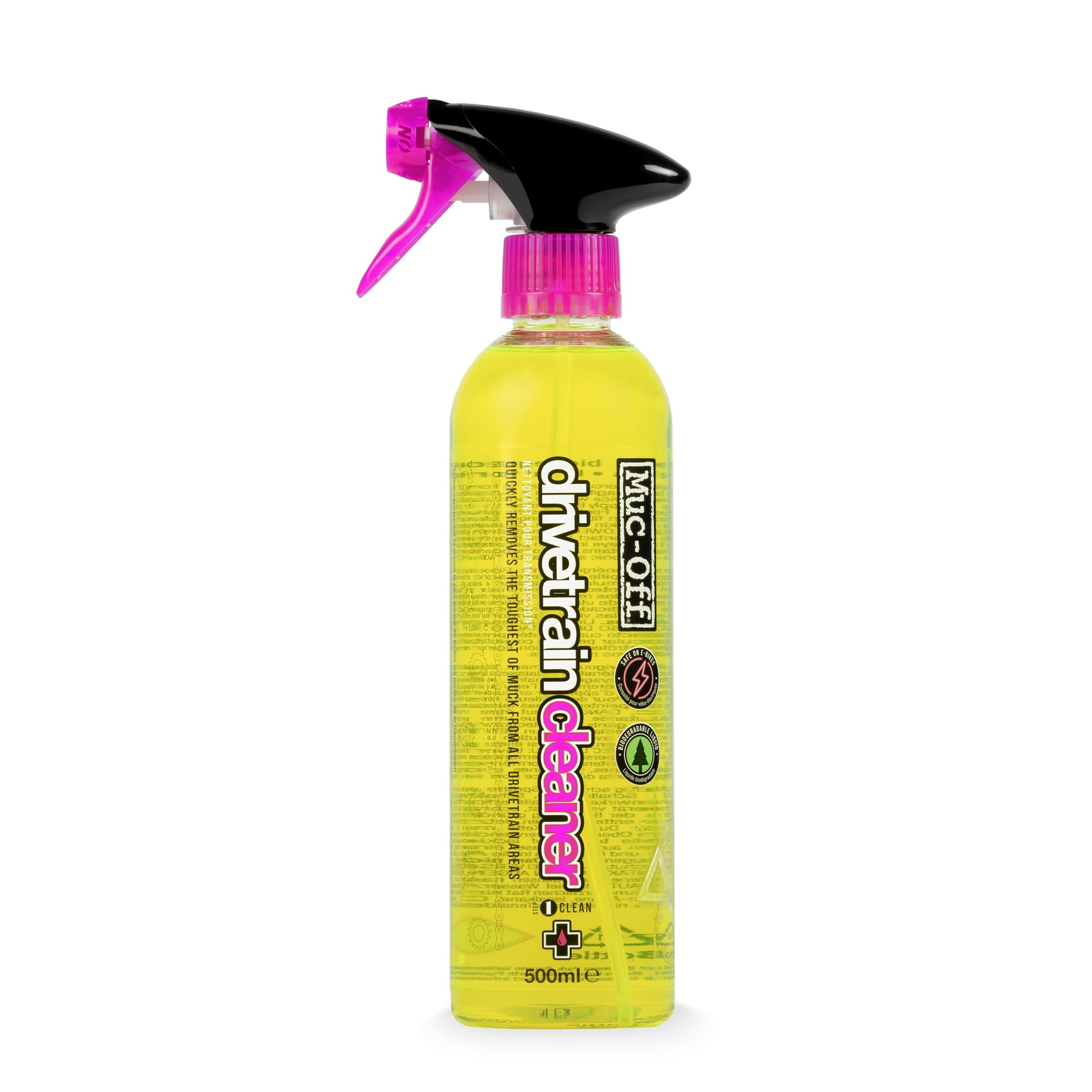Muc-Off 295US Bio Drivetrain Cleaner, 500 Millilitres - Effective, Biodegradable Bicycle Chain Cleaner and Degreaser Spray - Suitable For All Types Of Bike