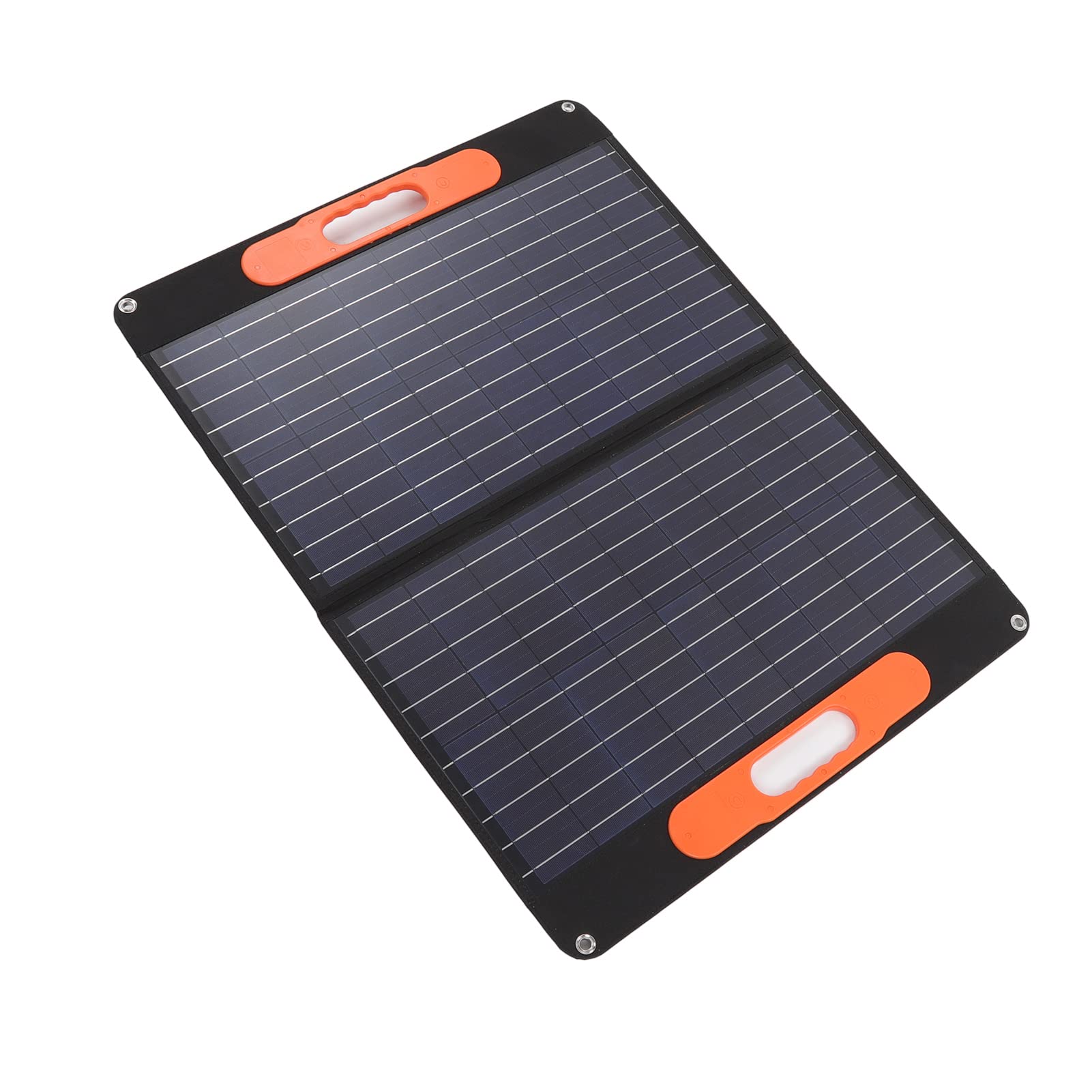 Cargador solar plegable portátil 4 en 1 de energía solar de 60 W con salida USB para bancos de energía de teléfonos móviles, silicio monocristalino, como se muestra