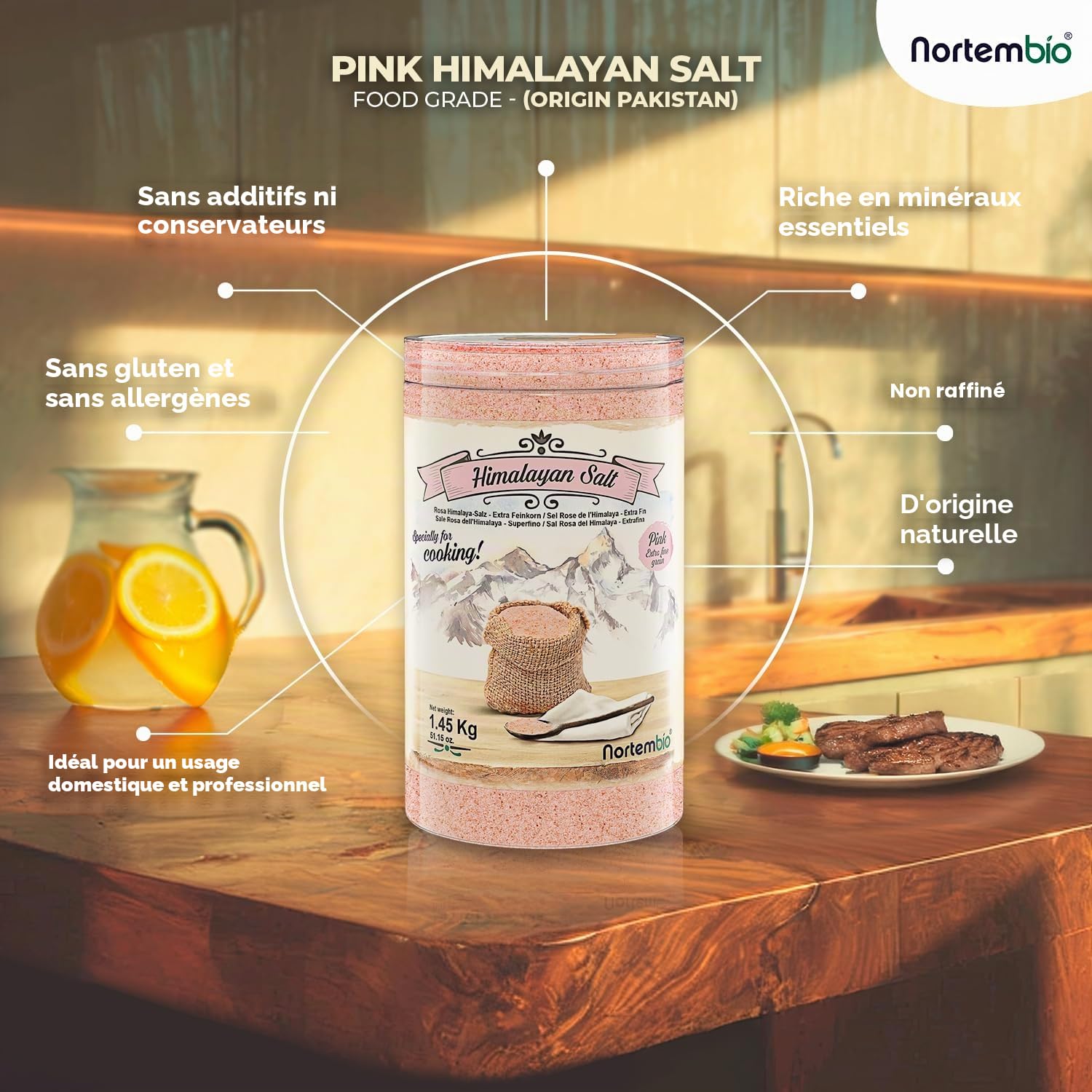 Sel Rose de l'Himalaya Fin 6,3 kg