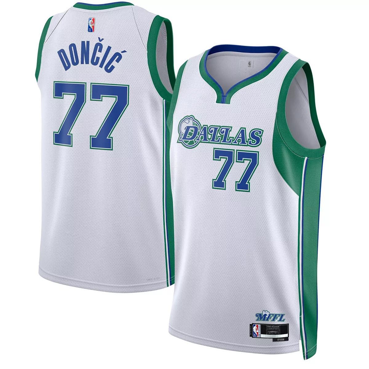OuterstuffLuka Doncic Dallas Mavericks White #77 Youth 8-20 Alternate Edition Swingman Player Jersey (10-12)