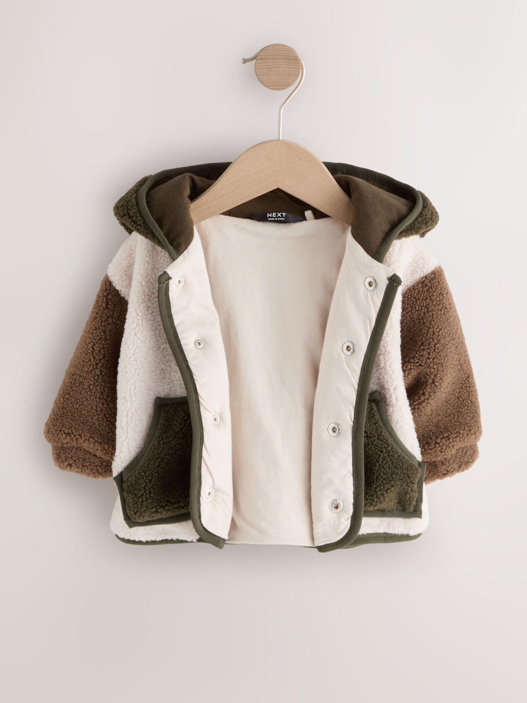 NEXT Jungen Fleece-Kapuzenjacke mit Reißverschluss 62-122