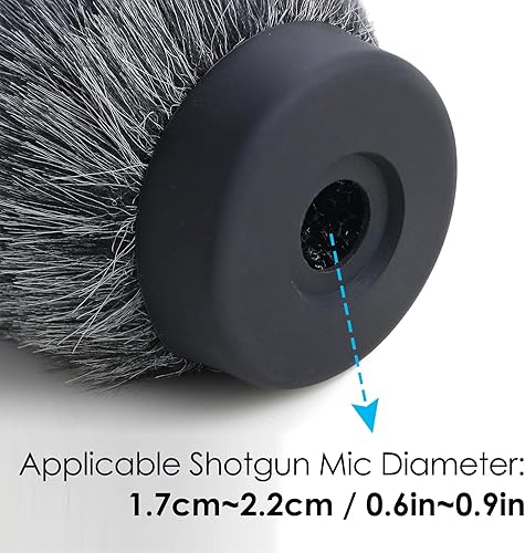 Miniatura 3 de YOUSHARES Deadcat - Orejera de viento para Rode NTG4, micrófonos de escopeta MKE 600, micrófonos de escopeta Audio-Technica AT875R, parabrisas de