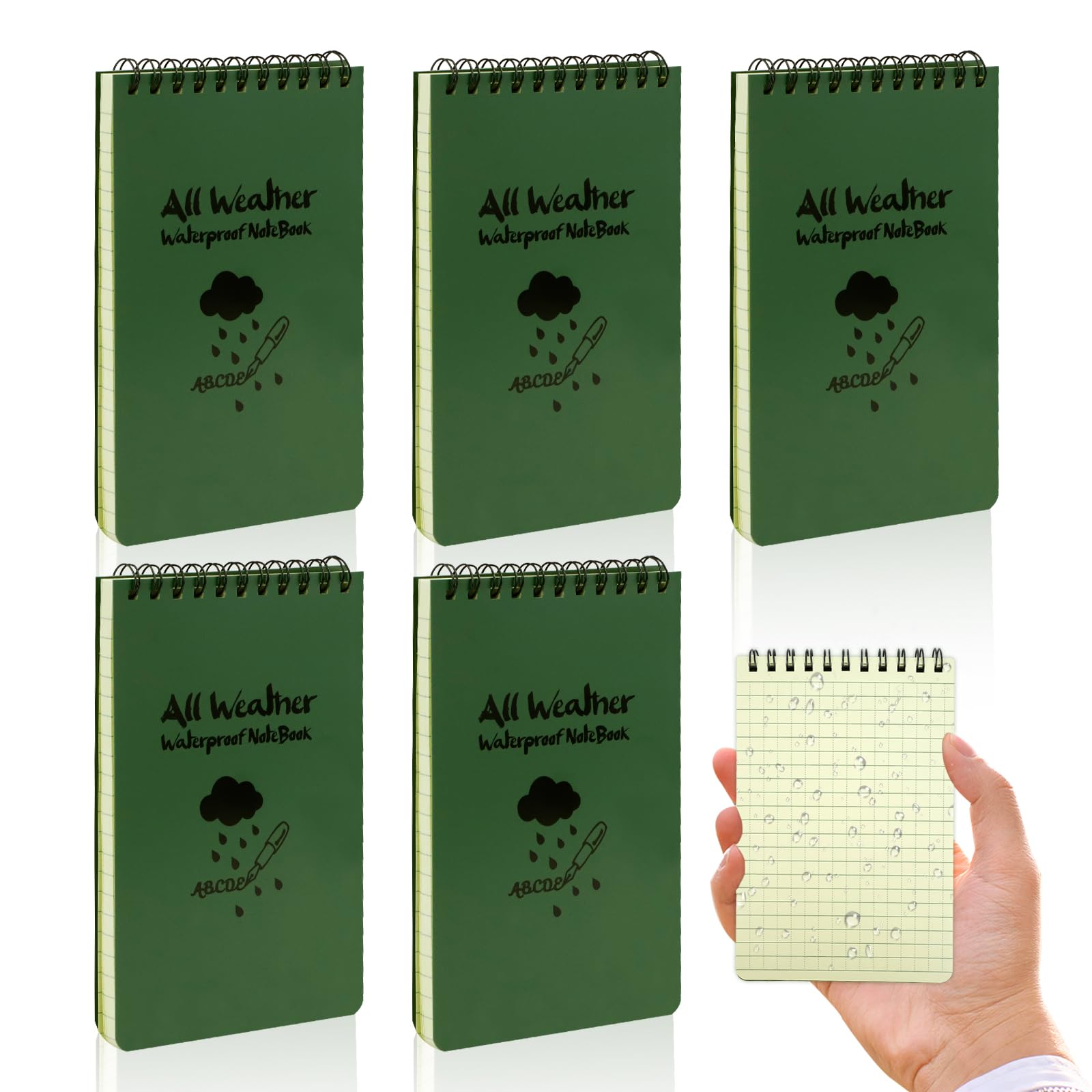Waterproof Notebook Tactical All-Weather Spiral Memo Paper - View #8