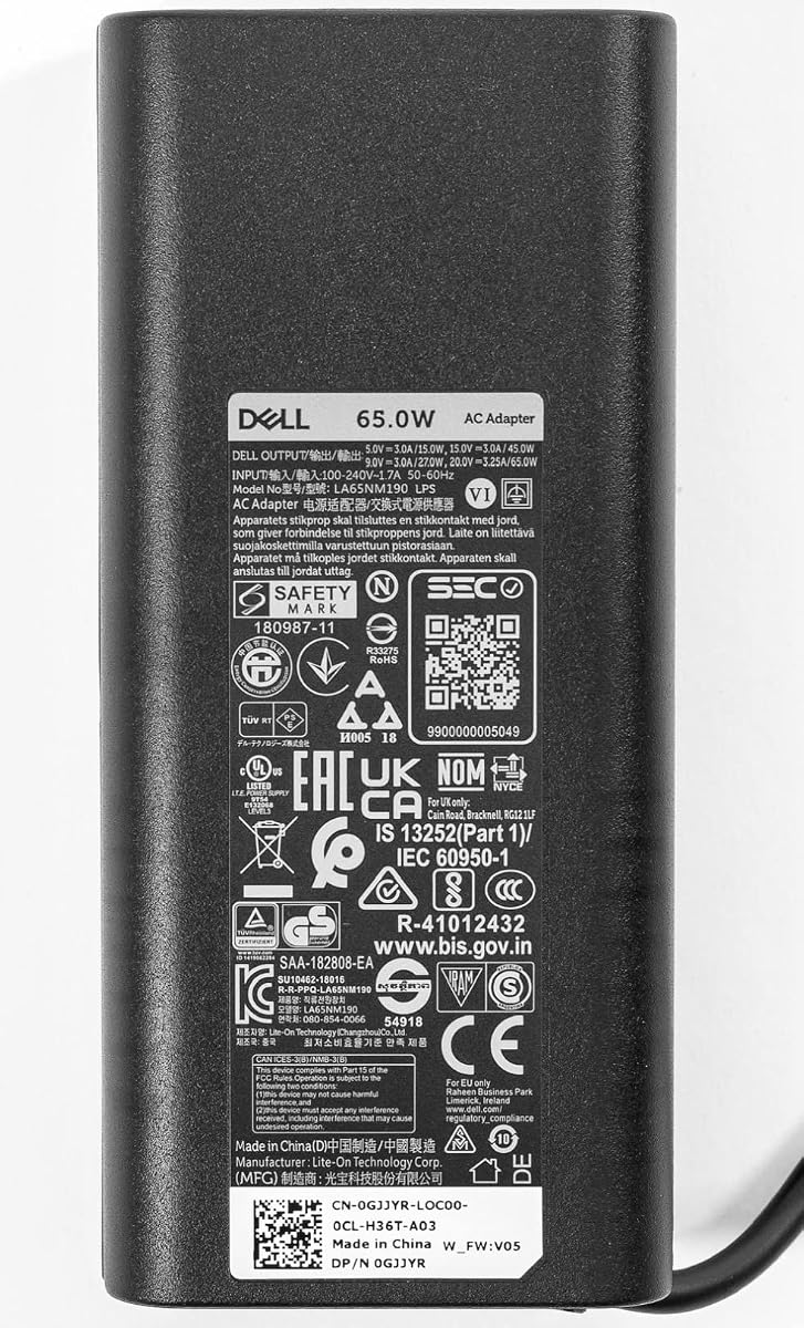 Dell 65W USB-C Laptop Charger for XPS and Latitude 5000 - Power Cord Included — view 2