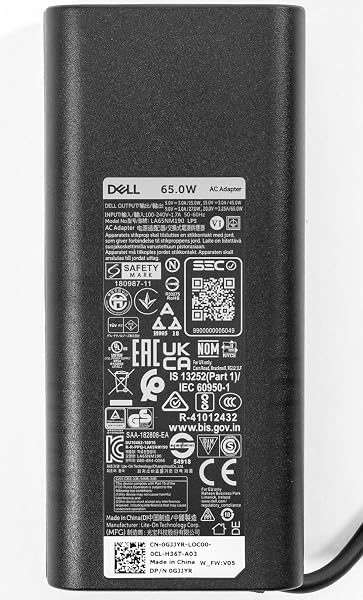 Dell 65W USB-C Laptop Charger for XPS and Latitude 5000 - Power Cord Included - 2